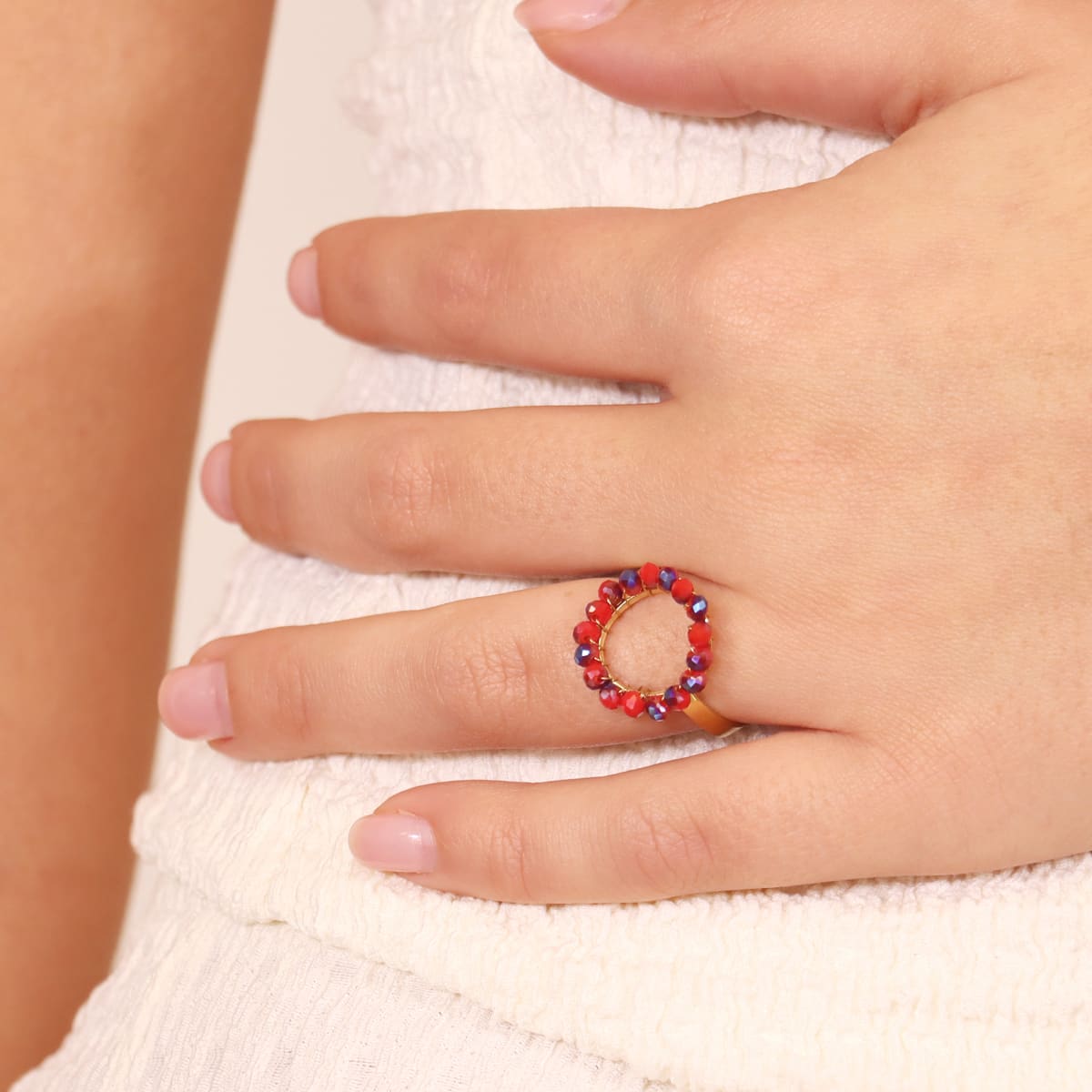 Anillo Levity Whisper Rojo Anartxy