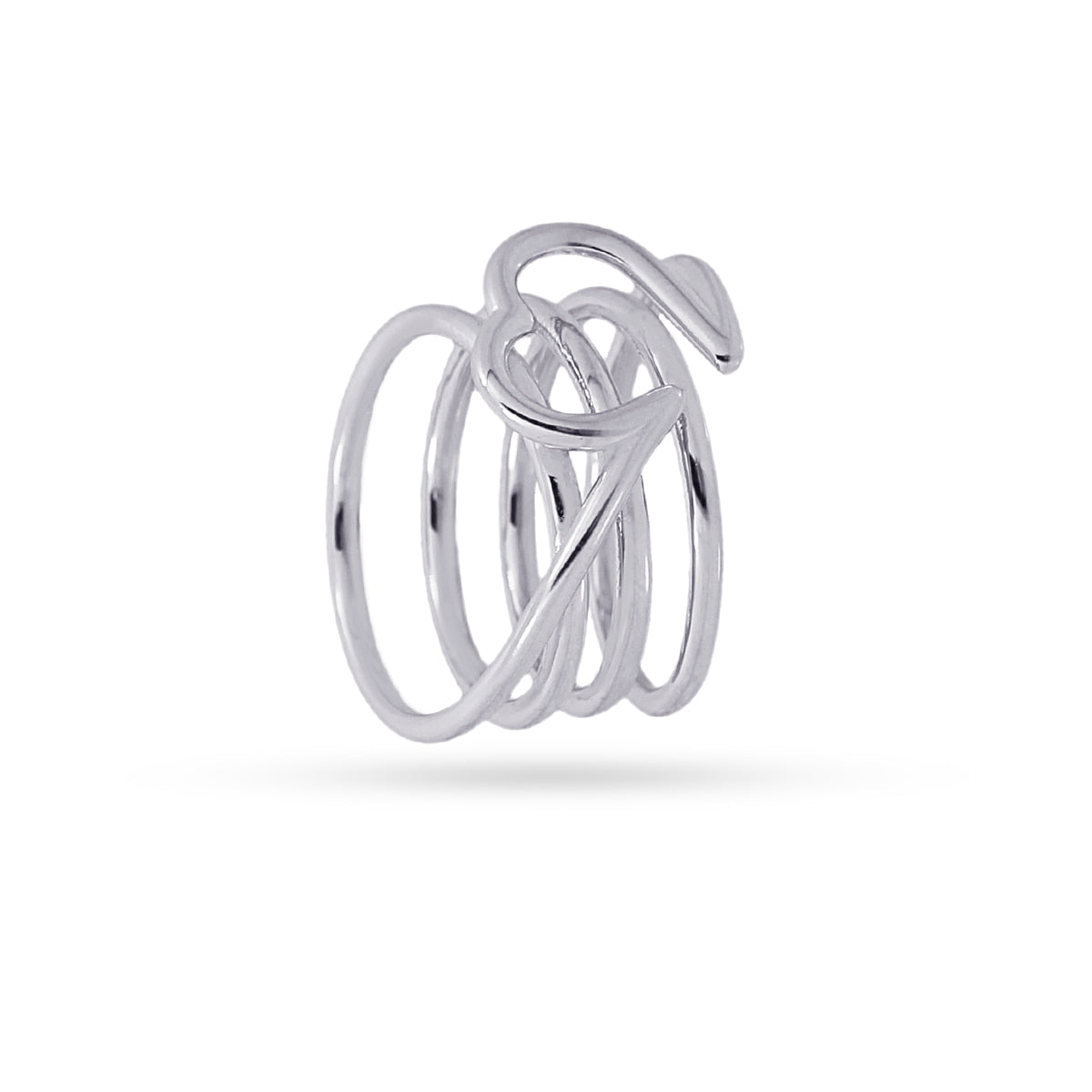 Anillo Liquid Kiss Plateado Anartxy