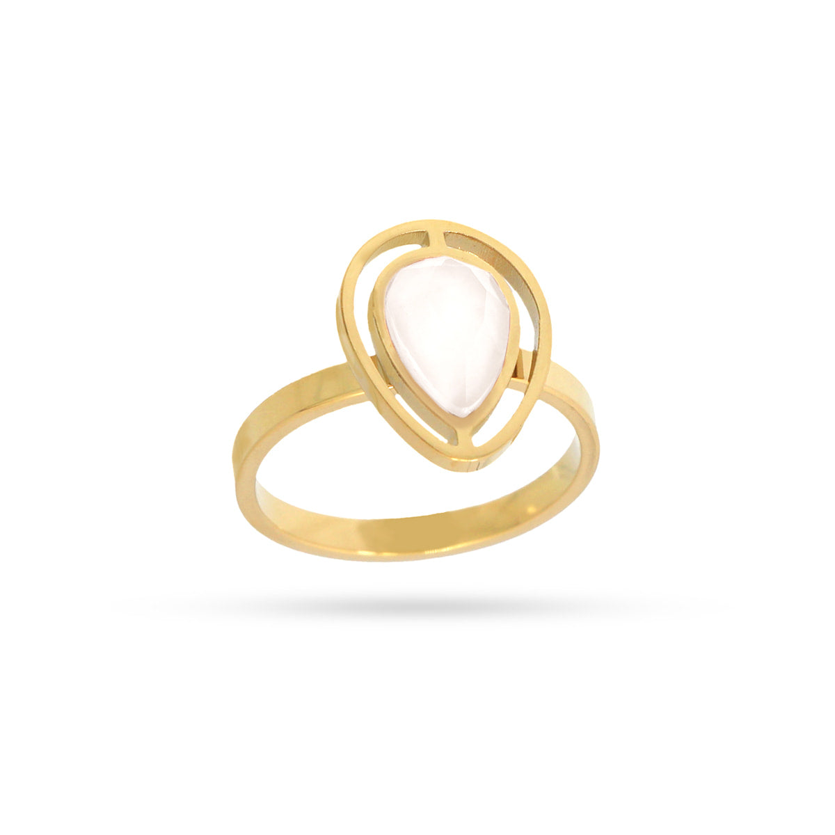 Anillo Drops Halo Blanco Anartxy