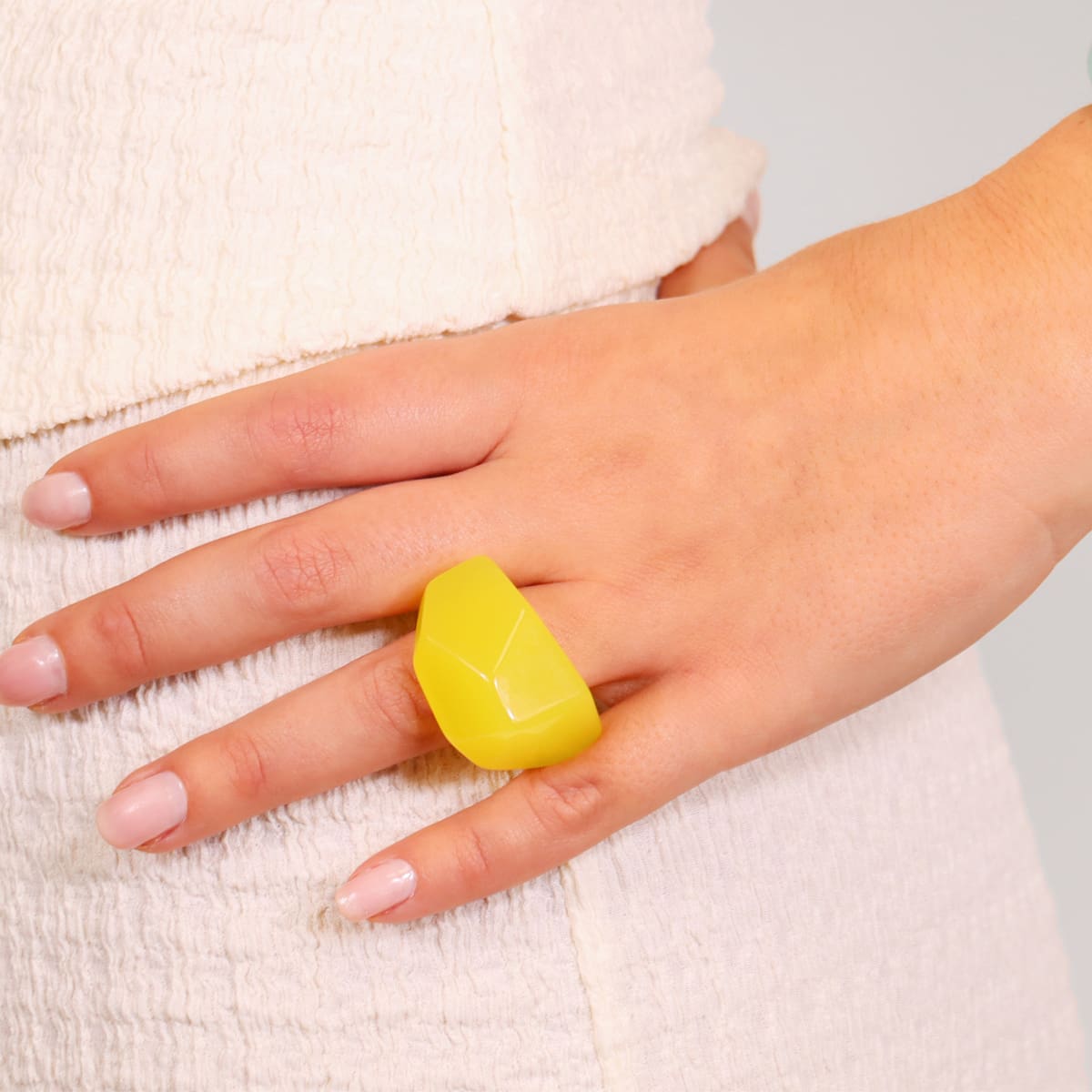 Anillo Resin Coconut Rojo Anartxy