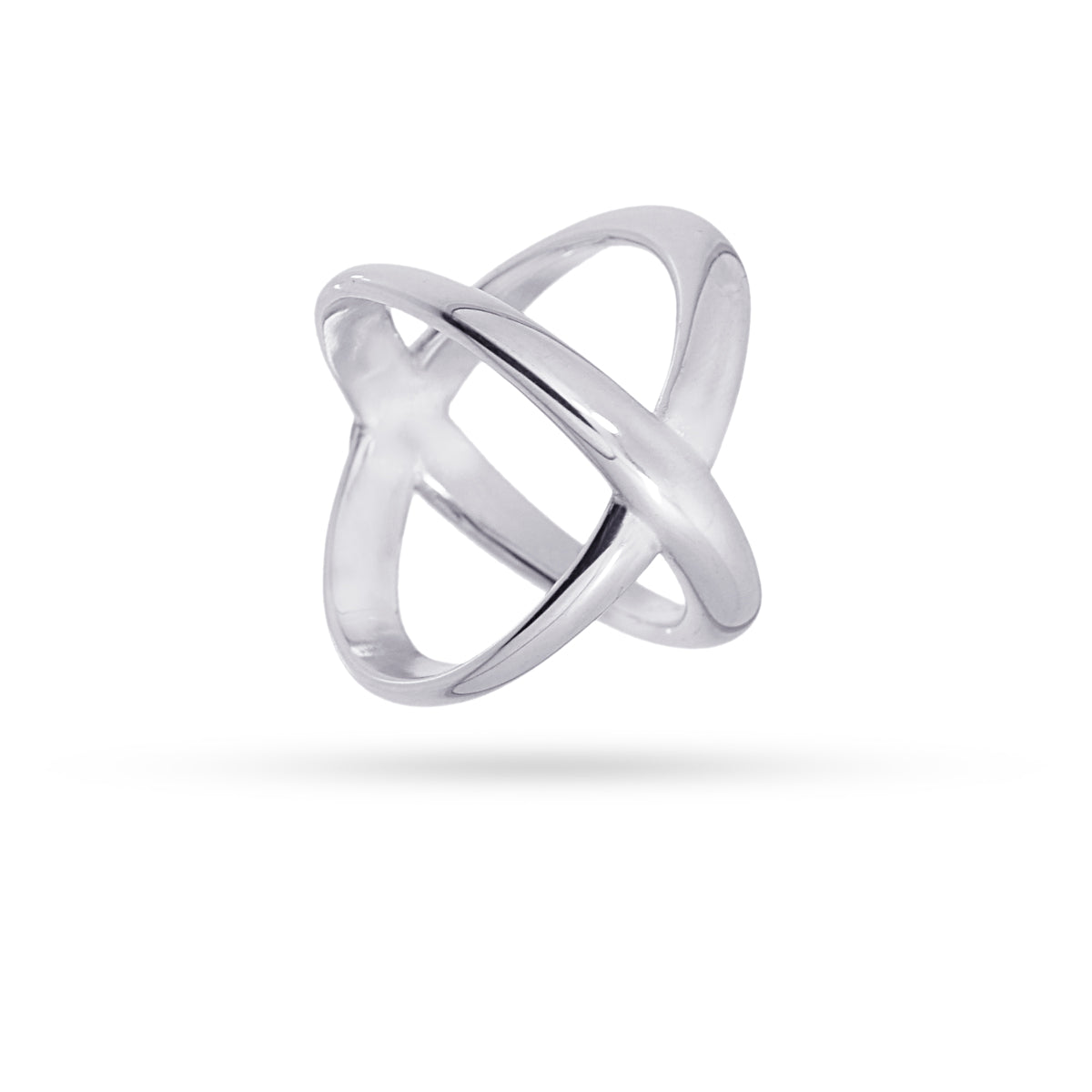 Anillo Waves Orbit Plateado Anartxy