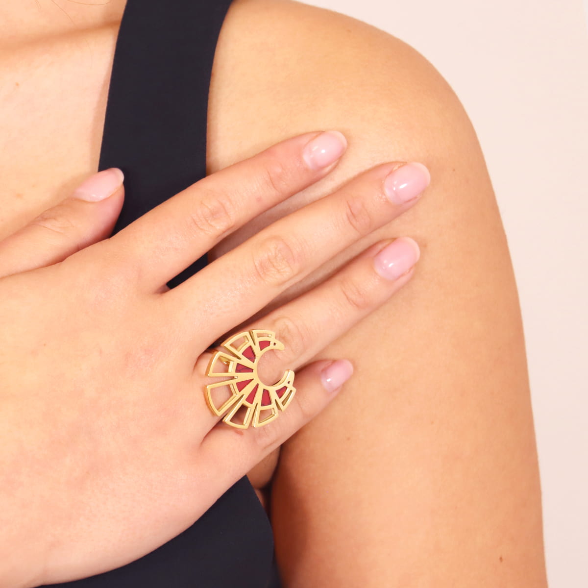 Anillo Breeze Zephyra Rojo Anartxy