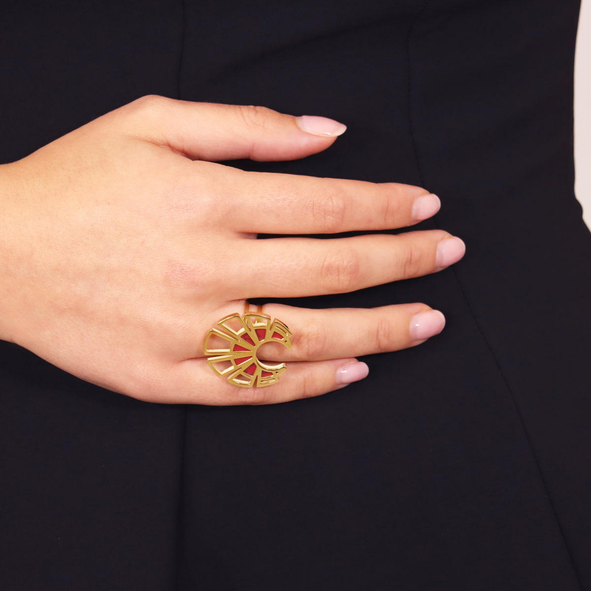 Anillo Breeze Zephyra Rojo Anartxy