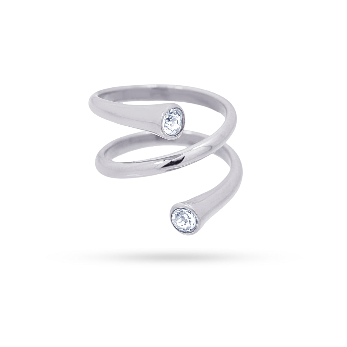 Anillo Summer Essentials Twist Sky Plateado Anartxy
