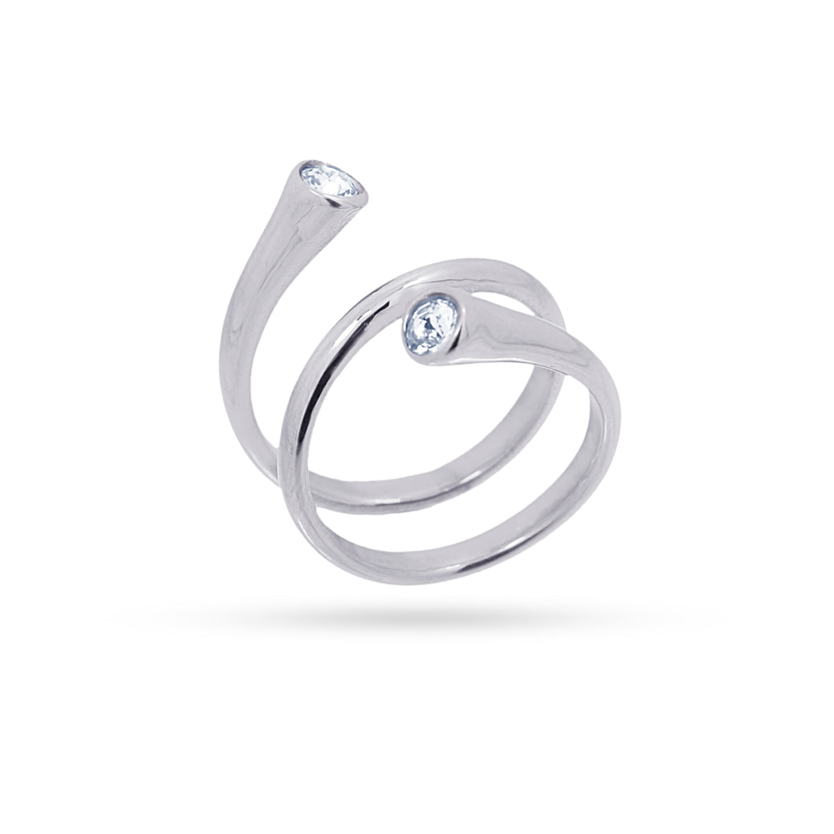 Anillo Summer Essentials Twist Sky Plateado Anartxy