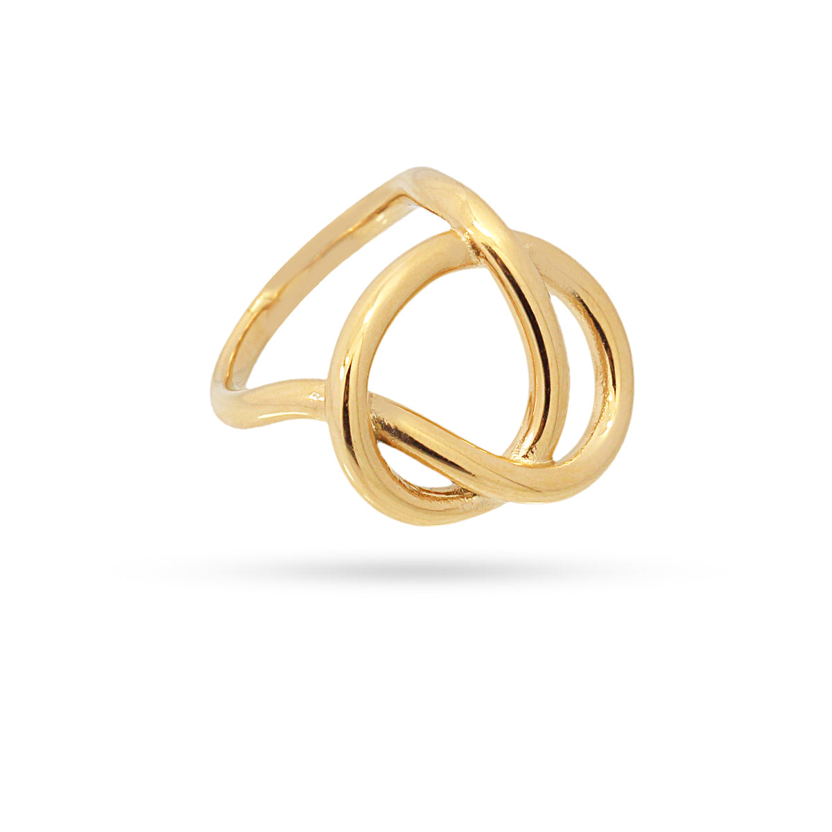 Anillo Waves Knot Dorado Anartxy
