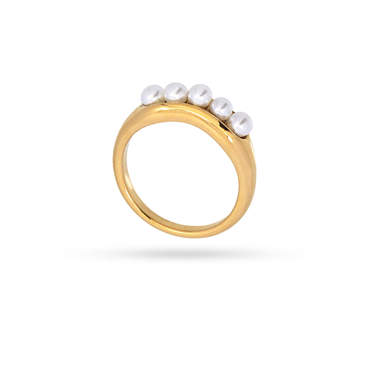 Anillo Orbit Elliptic Dorado Anartxy