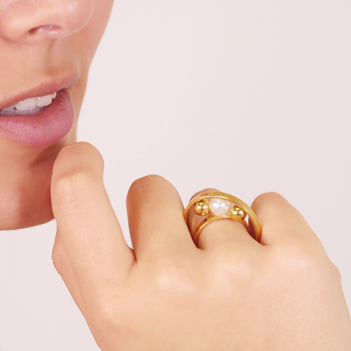 Anillo Orbit Gilded