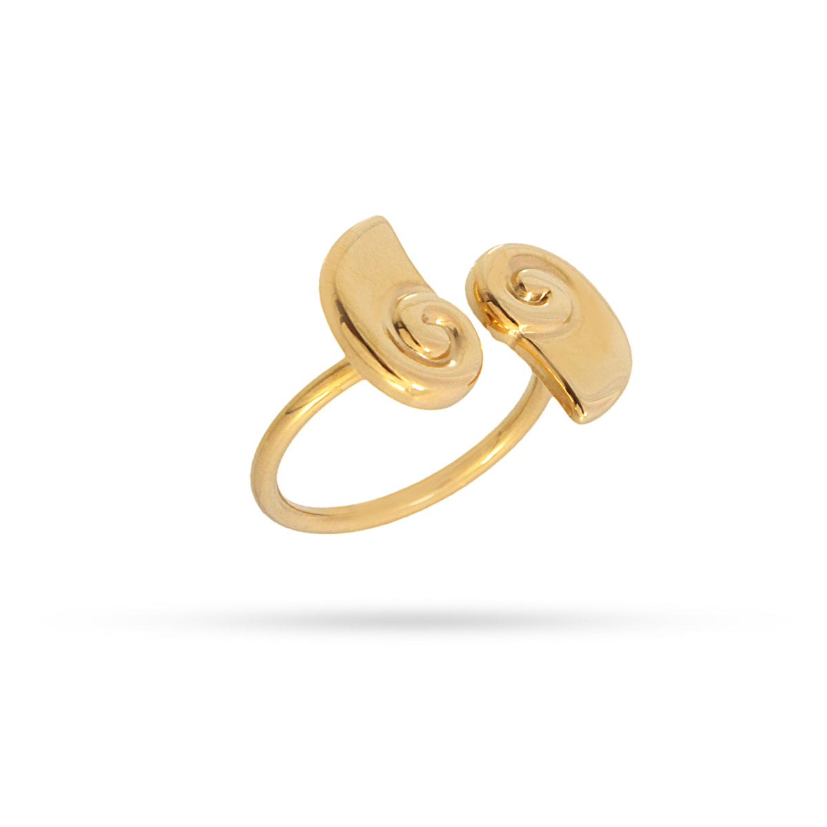 Aqua Double Seashell Ring