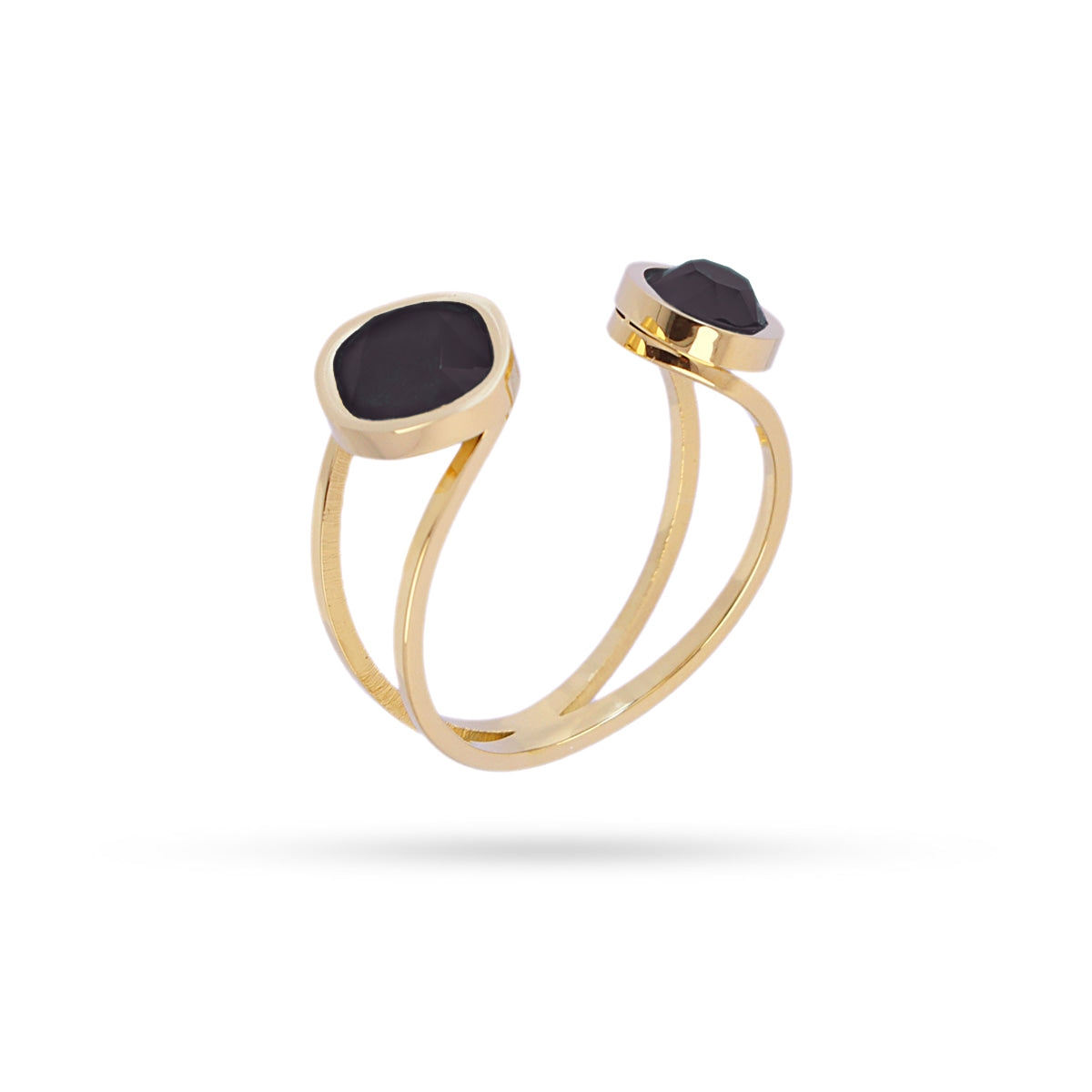 Anillo Drops Glade Negro Anartxy
