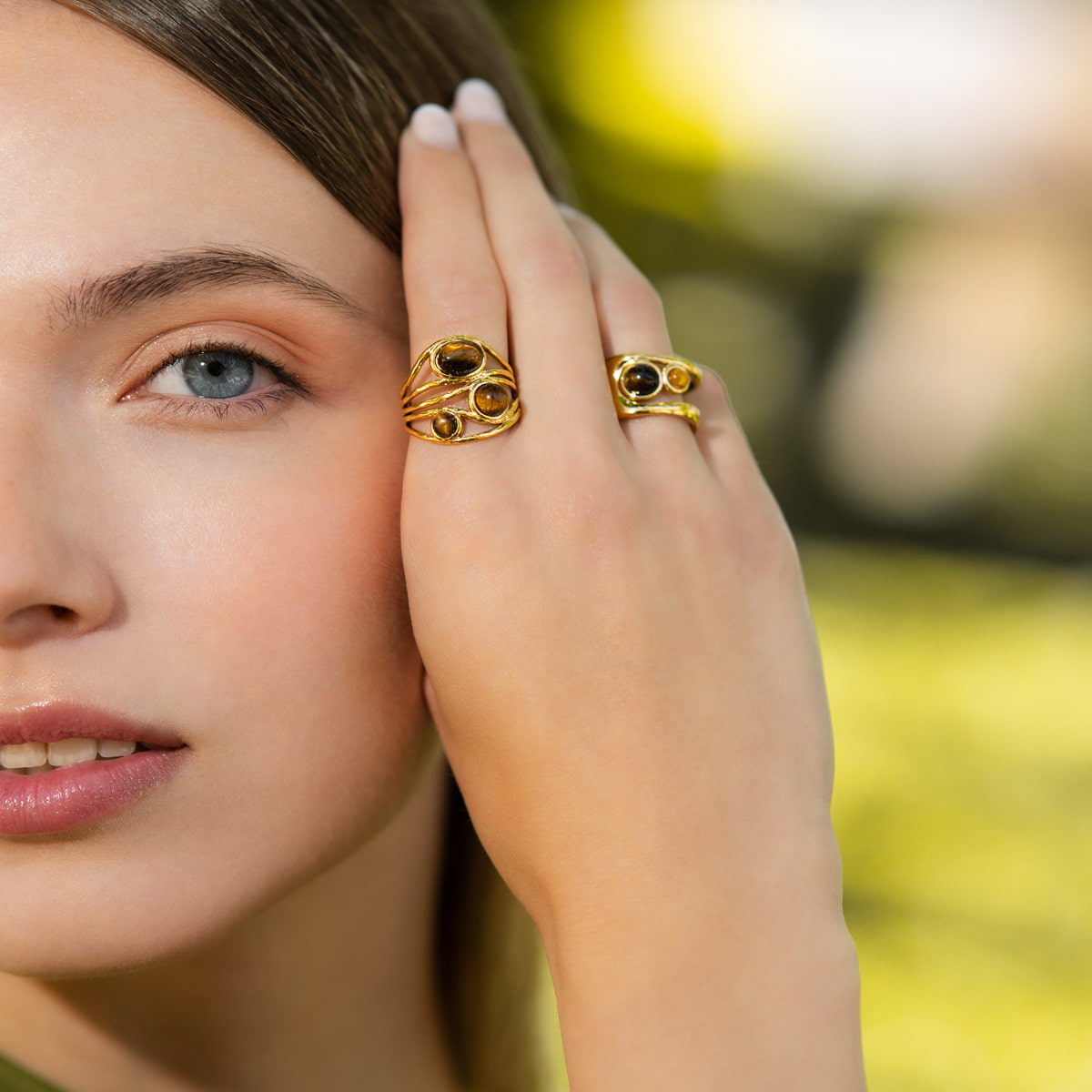 Anillo Waves Liora Marrón Anartxy