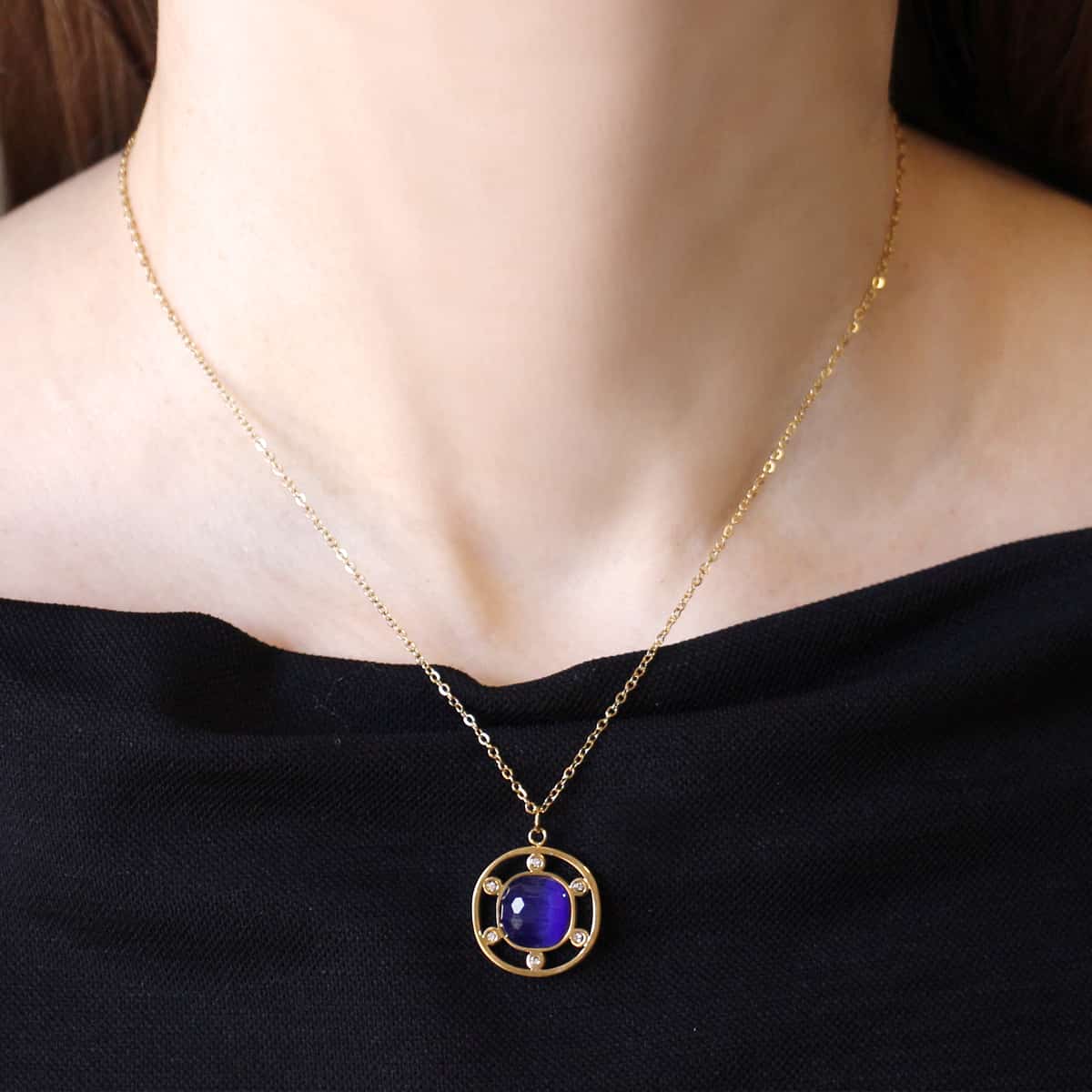 Collar Anturio Azul Anartxy