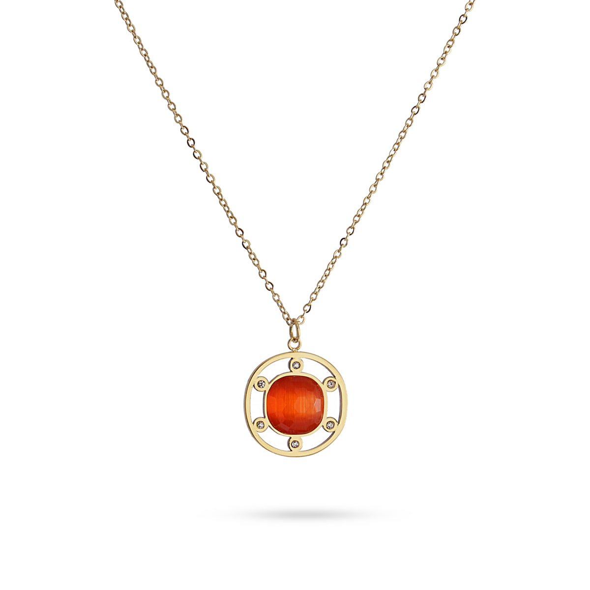 Collar Anturio Naranja Anartxy