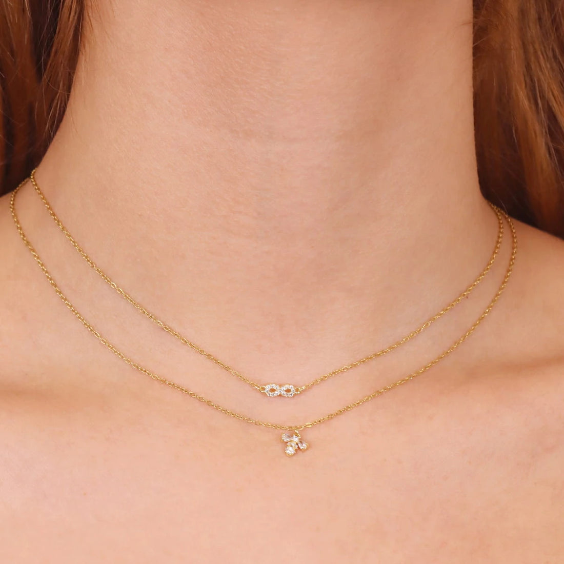 Collar Charming Infinity Dorado Anartxy