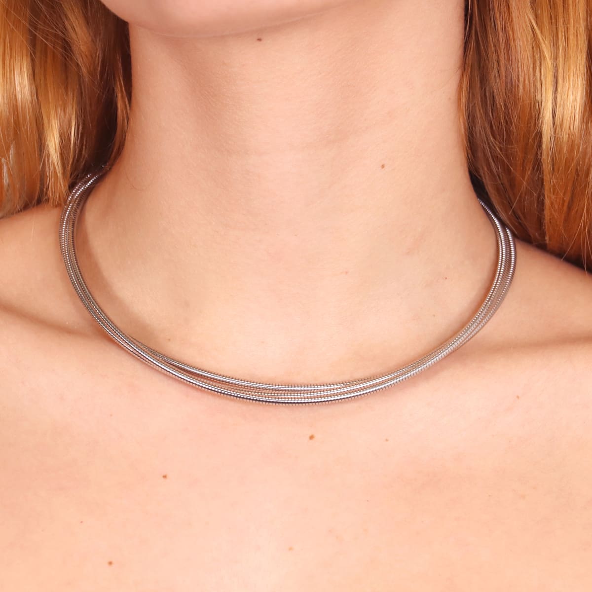 Collar Tubogas Mirage Plateado Anartxy
