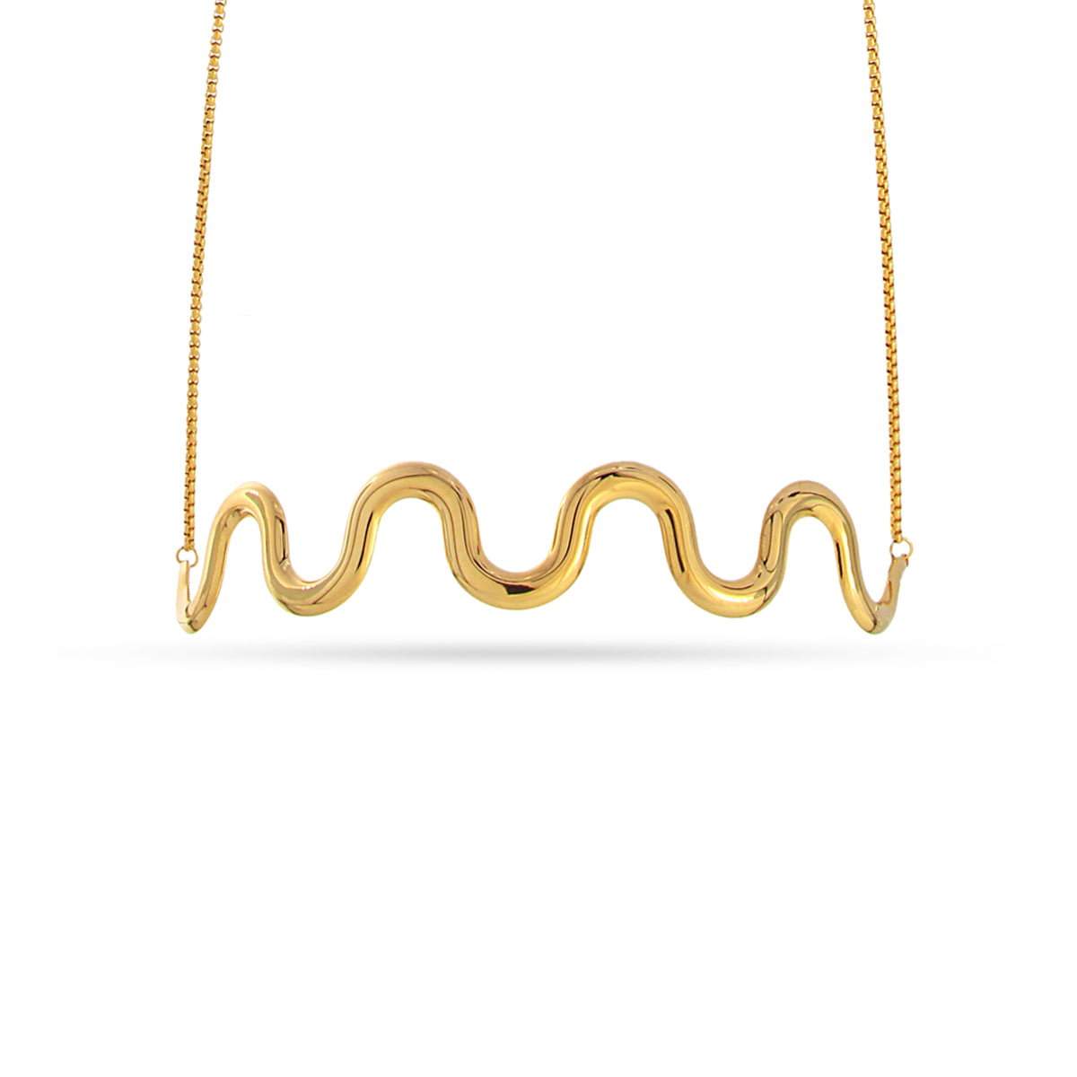 Collar Waves Chocker Dorado Anartxy