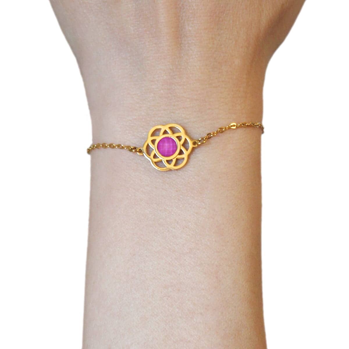 Pulsera Tulipán Rosa Anartxy