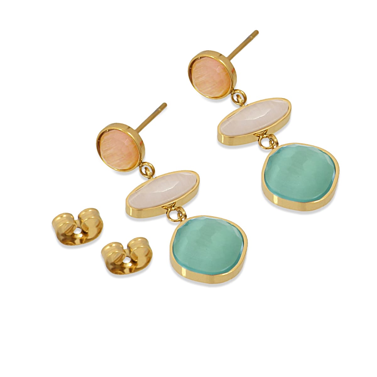 Pendientes Azafrán Beige Anartxy