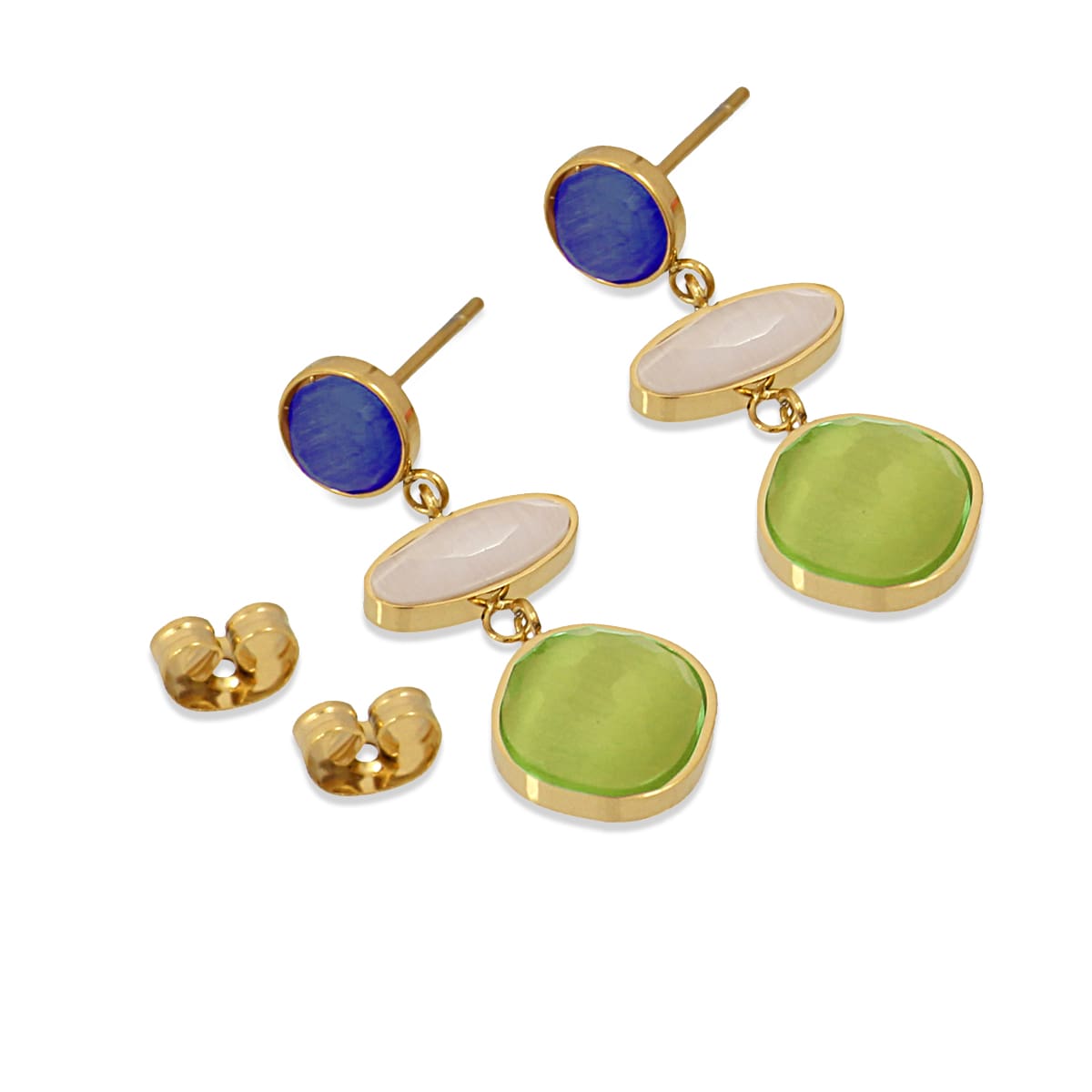 Pendientes Azafrán Verde Anartxy