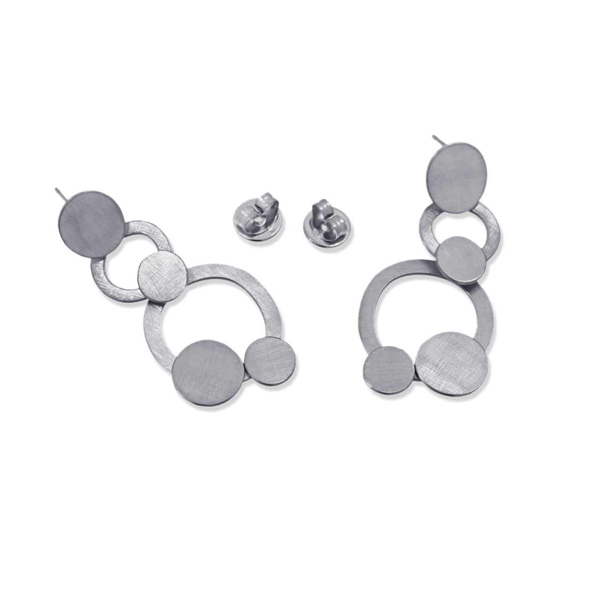 Pendientes La Valeta Plateado Anartxy