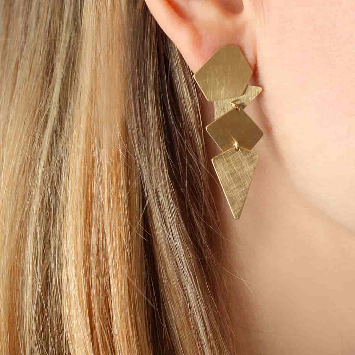 Pendientes Chisináu Dorado Anartxy