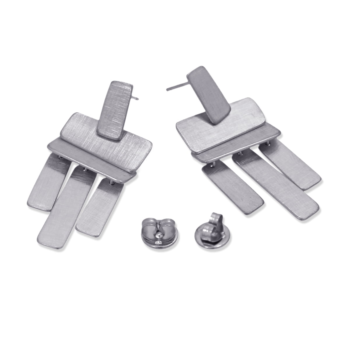 Pendientes Gibraltar Plateado Anartxy
