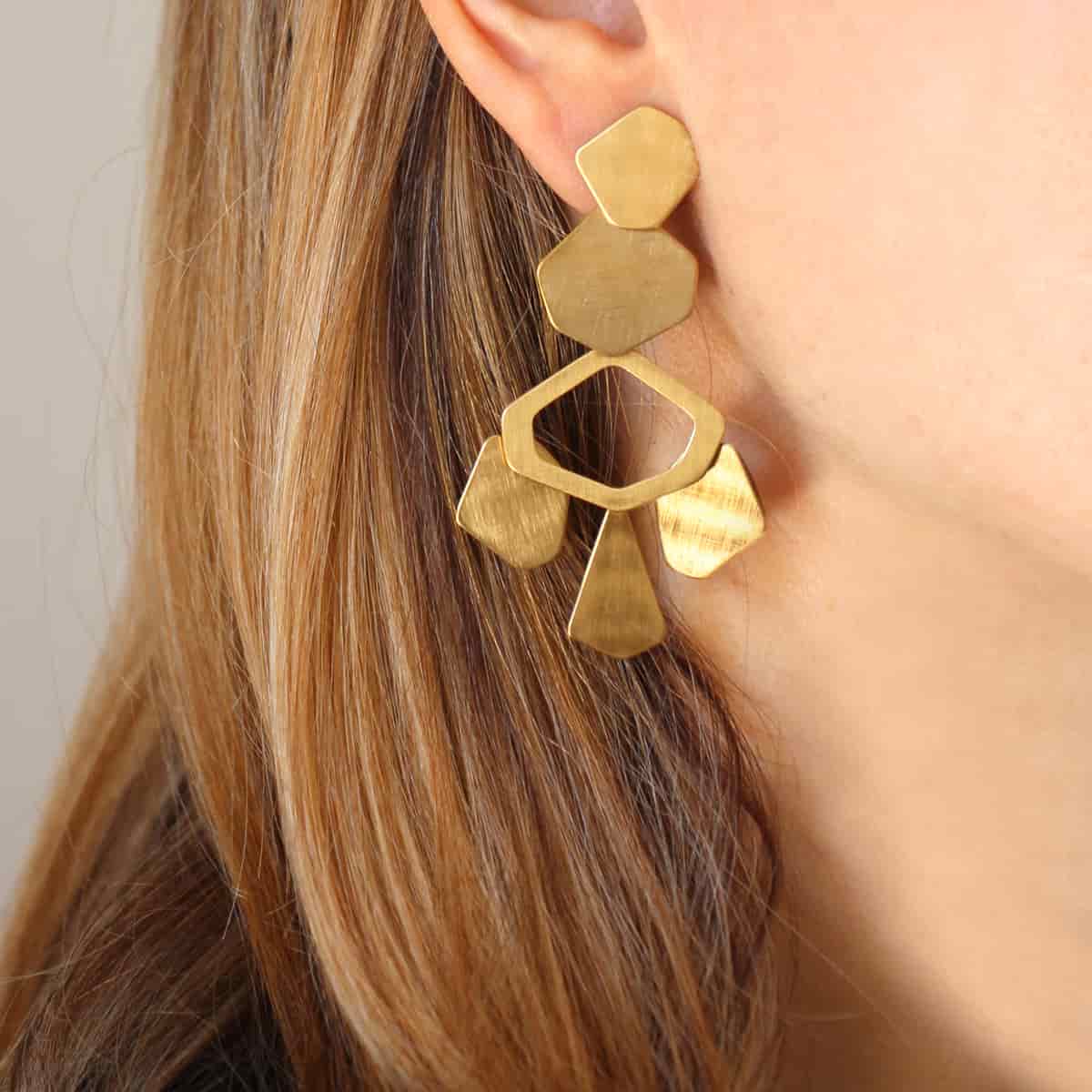 Pendientes Varsovia Dorado Anartxy