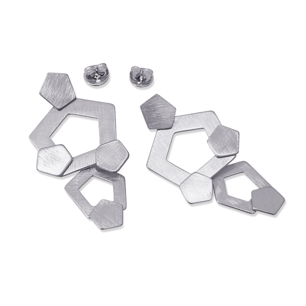 Pendientes Odense Plateado Anartxy