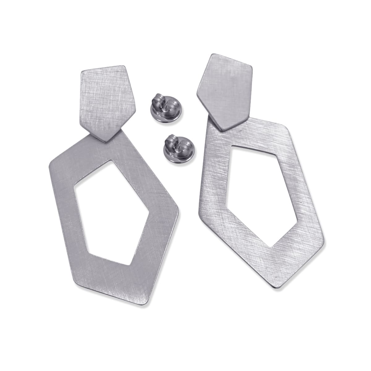 Pendientes Dudinka Plateado Anartxy