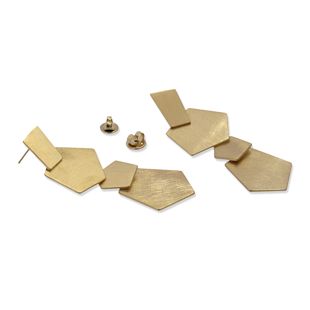 Pendientes largos Malmo Dorado Anartxy