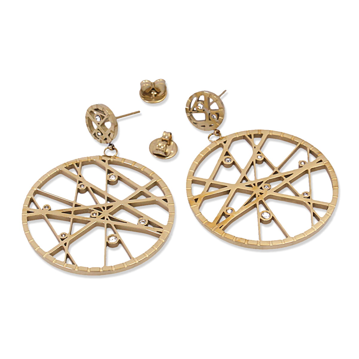 Pendientes Mercurio Dorado Anartxy