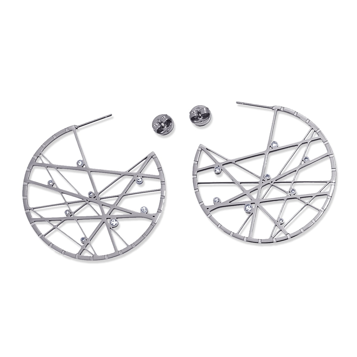 Aros Mercurio Plateado Anartxy