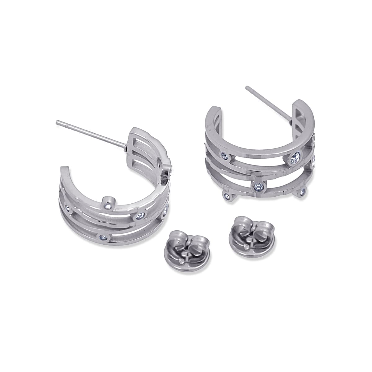 Aros Crono Plateado Anartxy