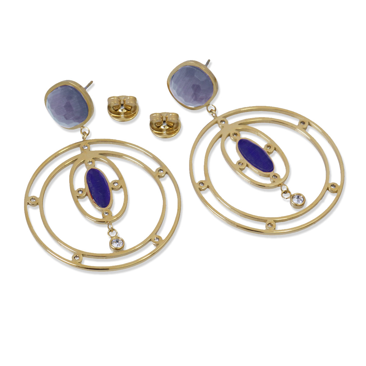 Pendientes Gazania Azul Anartxy