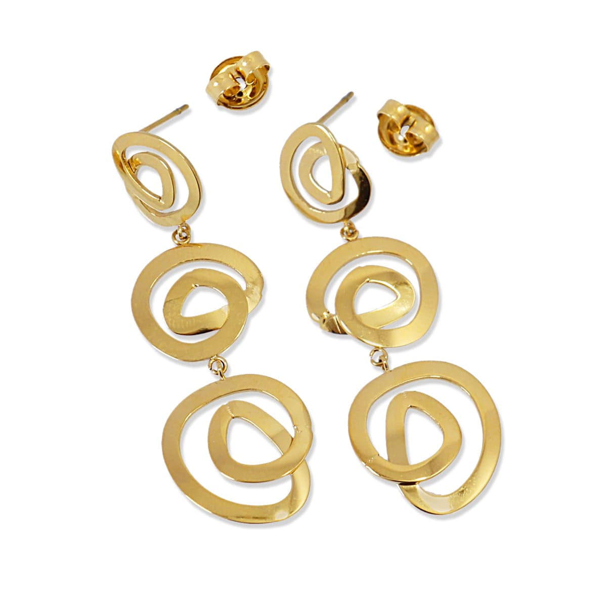 Pendientes largos Ponce Dorado Anartxy