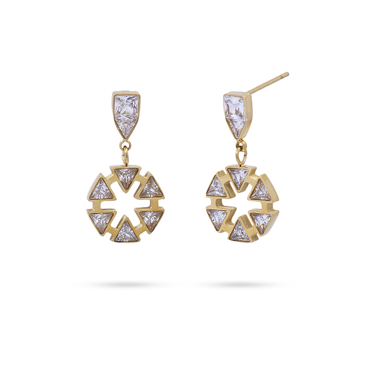 Pendientes largos Procyon Dorado Anartxy