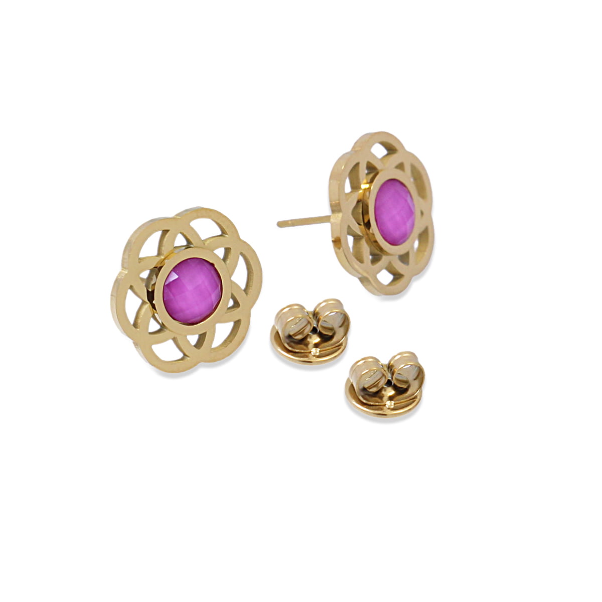 Pendientes Tulipán Rosa Anartxy