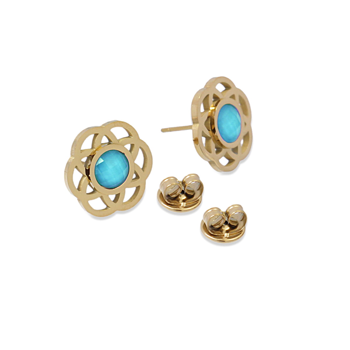 Pendientes Tulipán Azul Anartxy