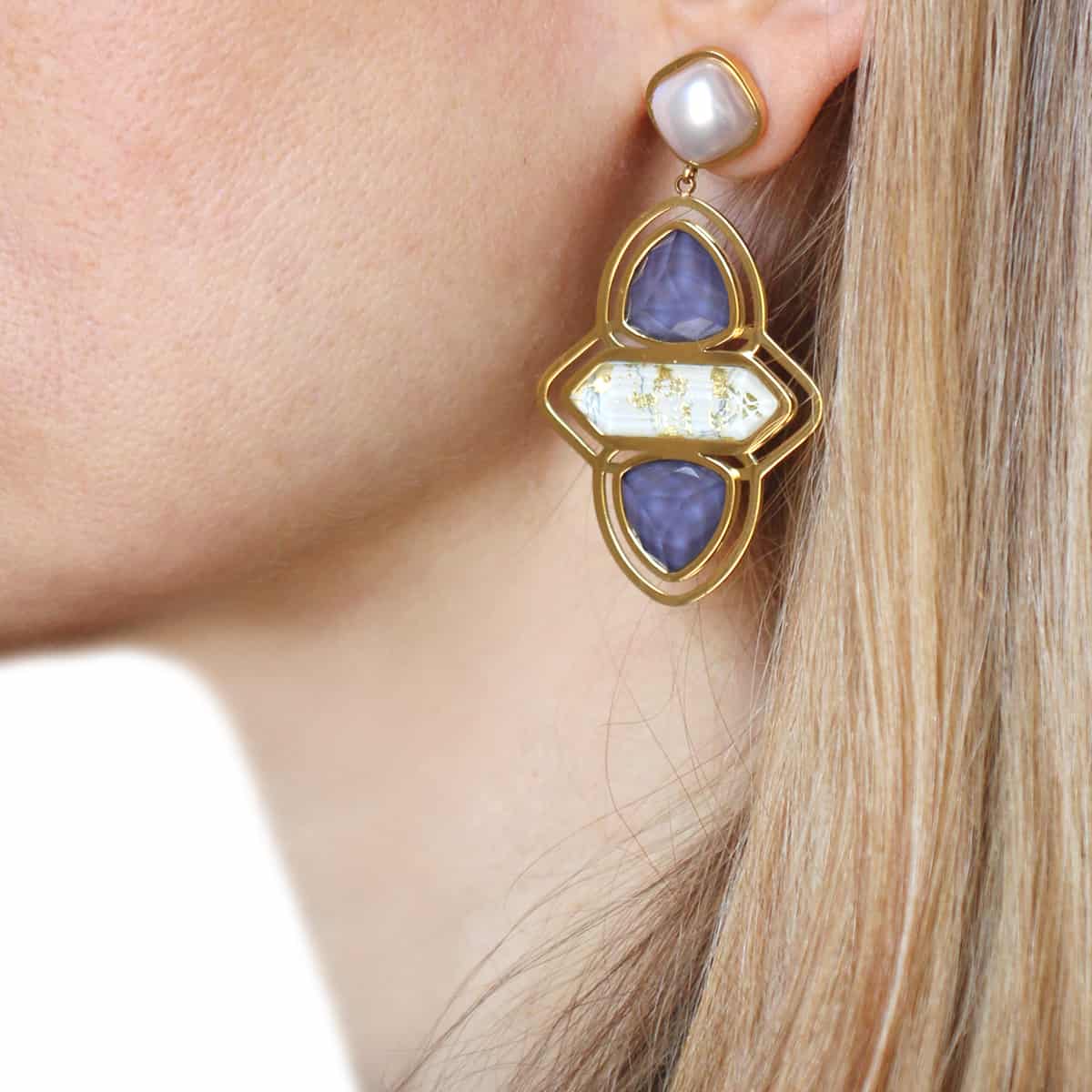 Pendientes Kalanoche Azul Anartxy