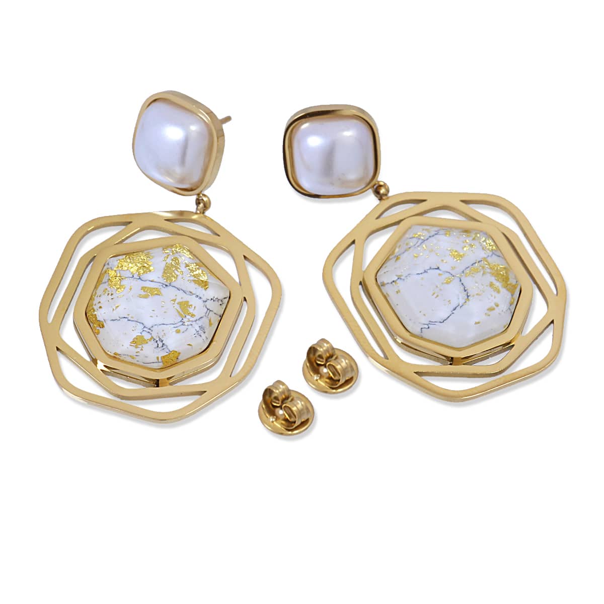 Pendientes Áster Blanco Anartxy