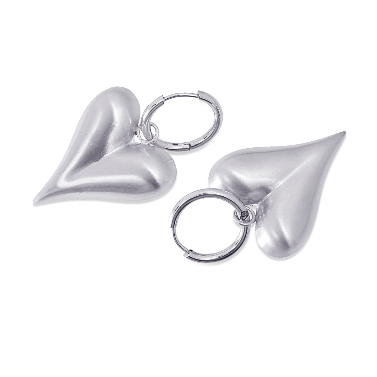 Pendientes Matt Lucen Plateado Anartxy