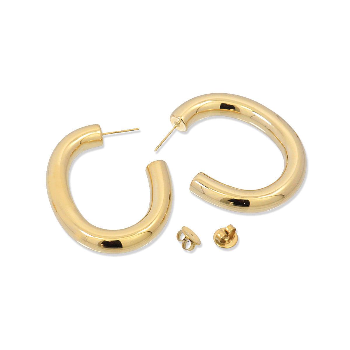 Pendientes Summer Essentials Hoop On Dorado Anartxy