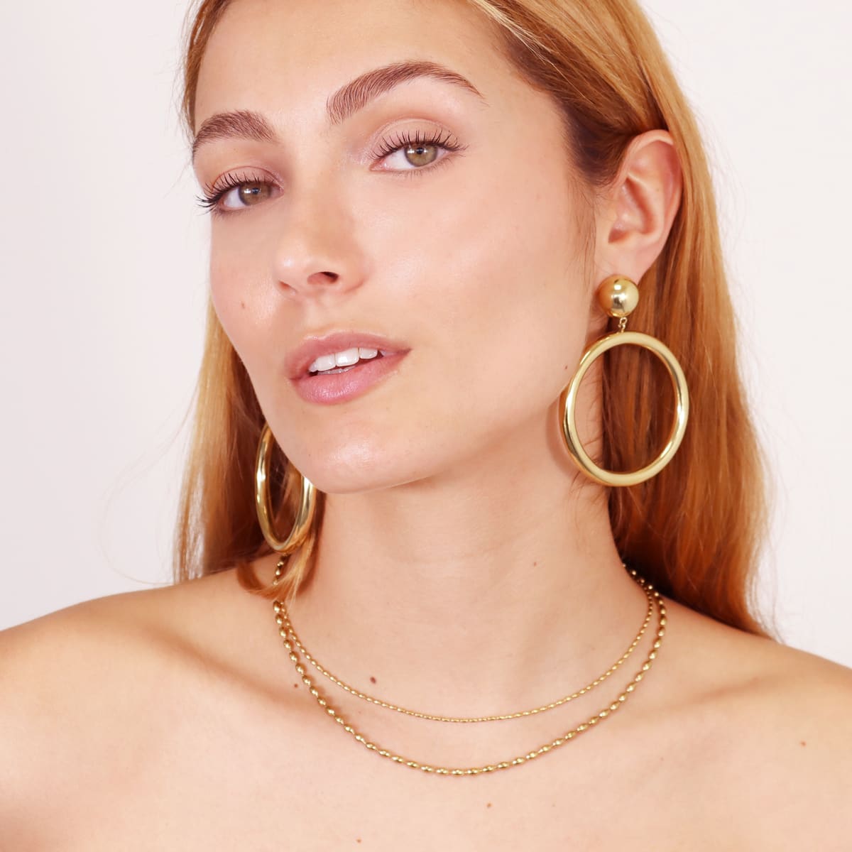 Pendientes Summer Essentials Coconut Dorado Anartxy