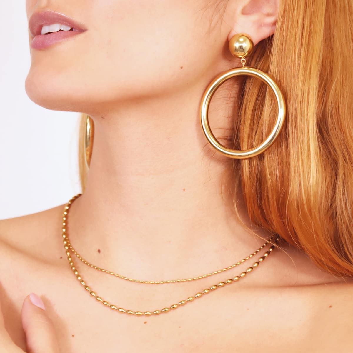 Pendientes Summer Essentials Coconut Dorado Anartxy