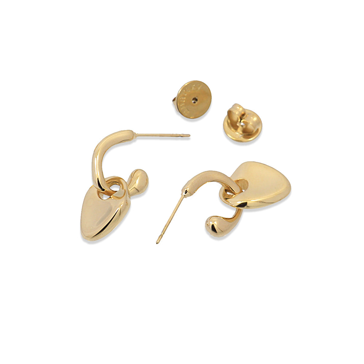 Pendientes Waves Tangle Dorado Anartxy