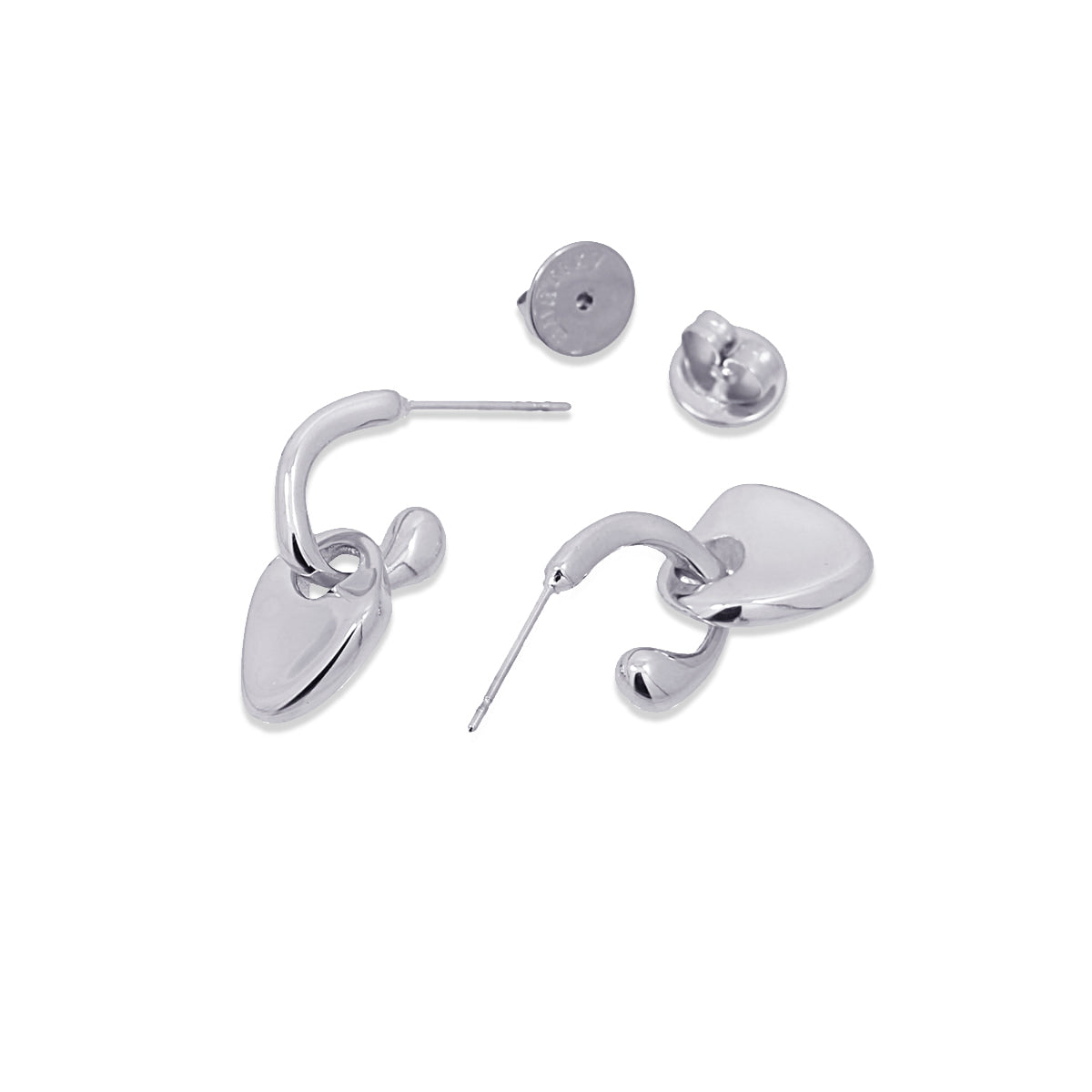 Pendientes Waves Tangle Plateado Anartxy