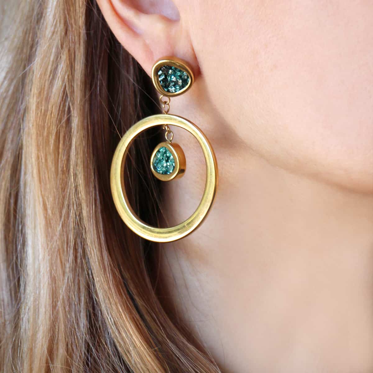 Pendientes Kobe Verde Anartxy