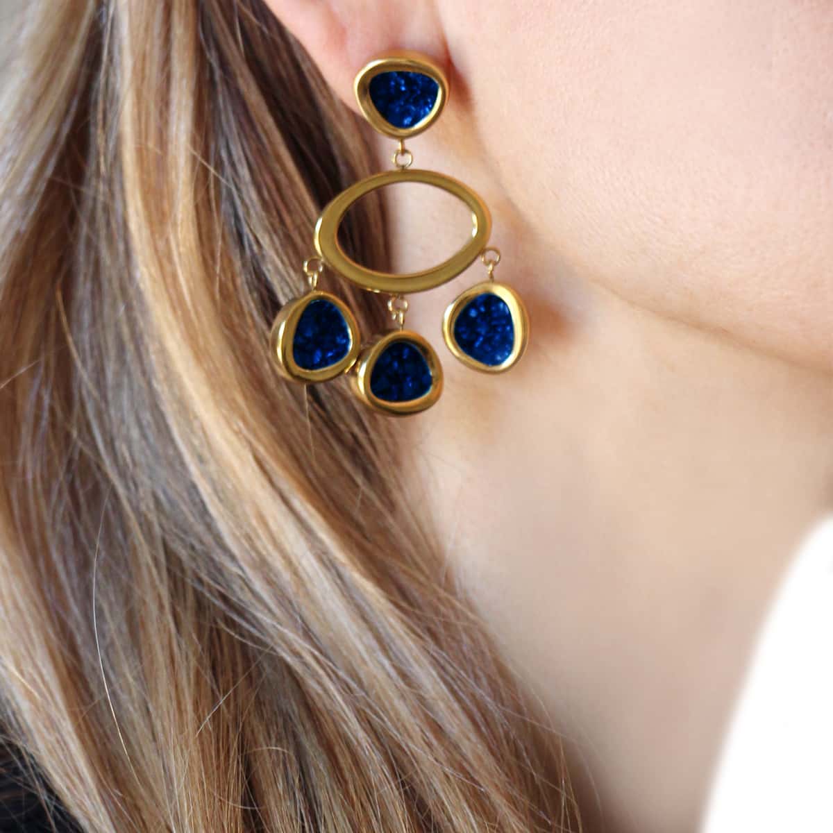 Pendientes Sendai Azul Anartxy