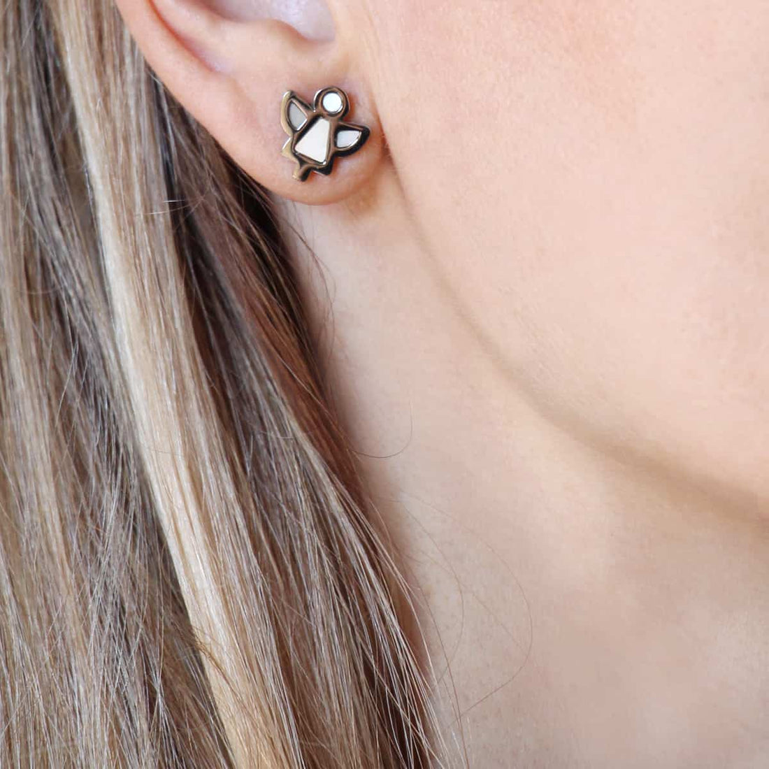 Pendientes Jericho Plateado Anartxy