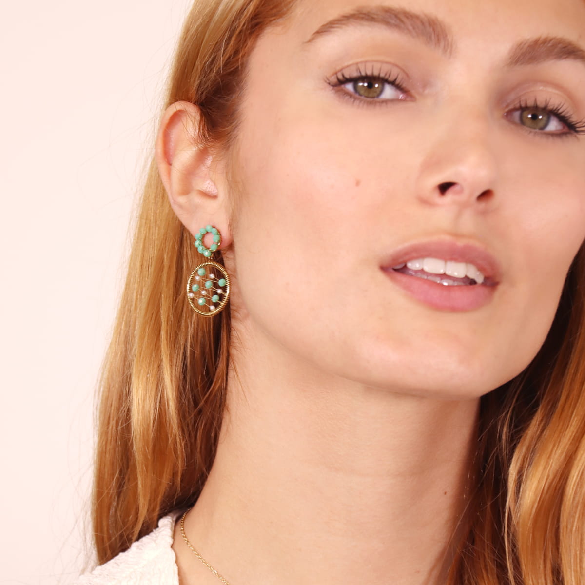 Pendientes Levity Aerial Turquesa Anartxy